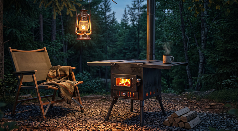 Outdoor Portable Wood‑Burning Stove