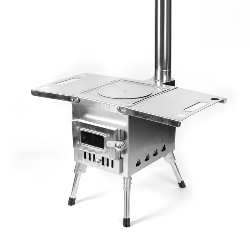 Outdoor camping stainless steel tent stove