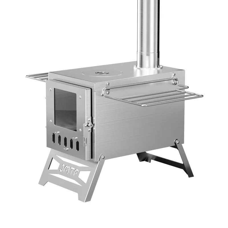 Stainless steel square tent stove
