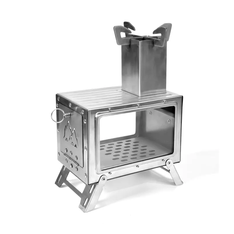 Desktop small wood stove