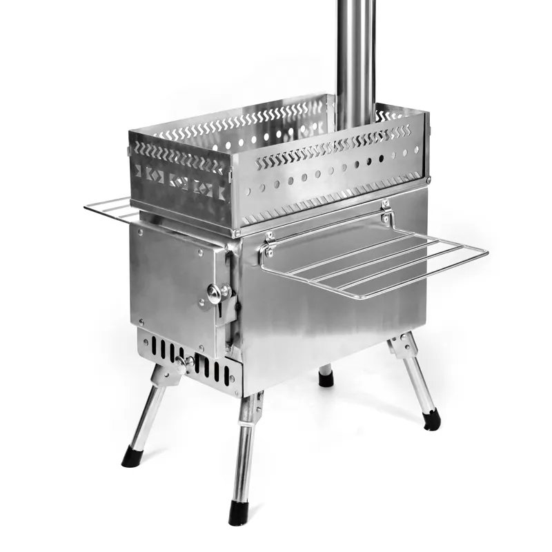 Windowless stainless steel sauna stove